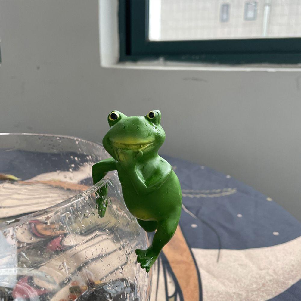 Mô Hình Ếch Và Thỏ Bằng Nhựa Resin Trang Trí Tiểu Cảnh