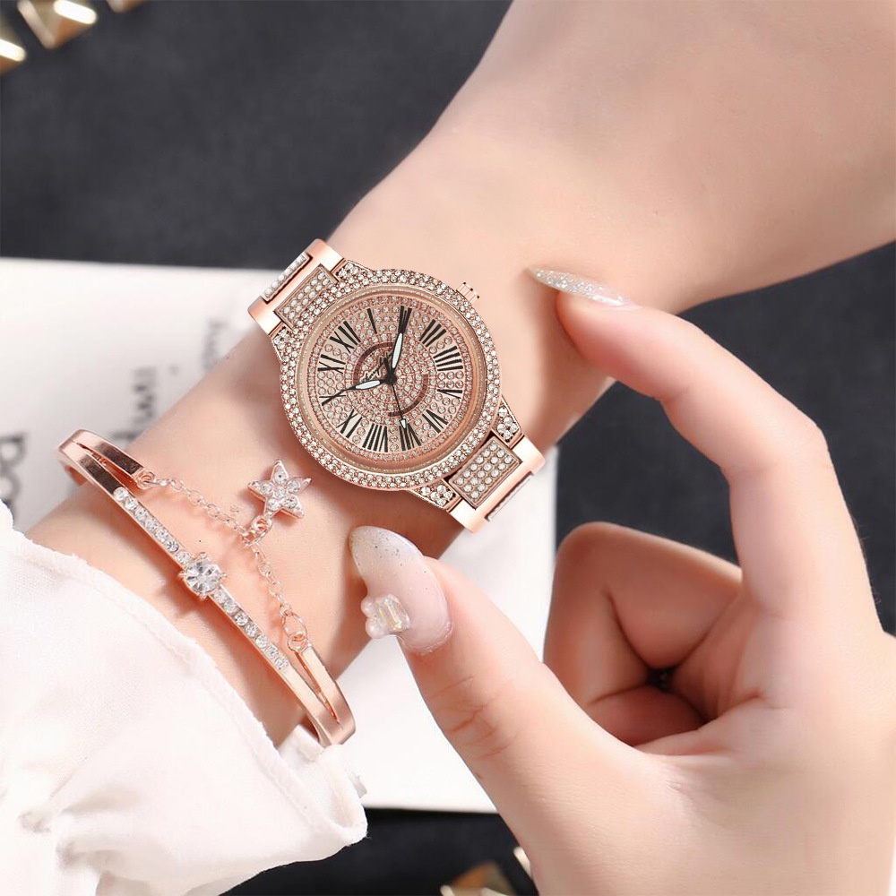 Đồng hồ nữ dây thép mặt đính đá D-ZINER NTD44 chính hãng cao cấp thời trang | WebRaoVat - webraovat.net.vn