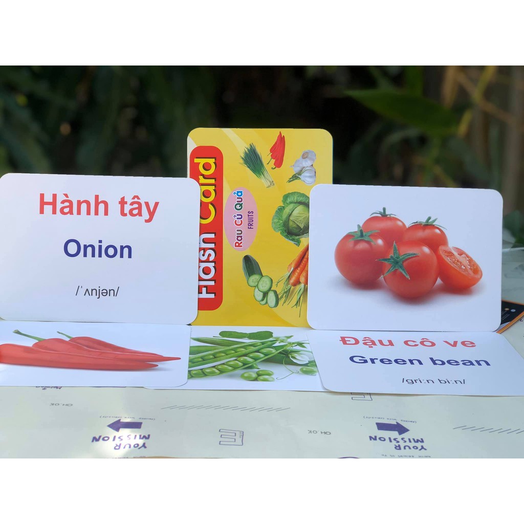 Thẻ học thông minh Flashcard 15 chủ đề | Học tiếng anh tiếng việt qua hình ảnh