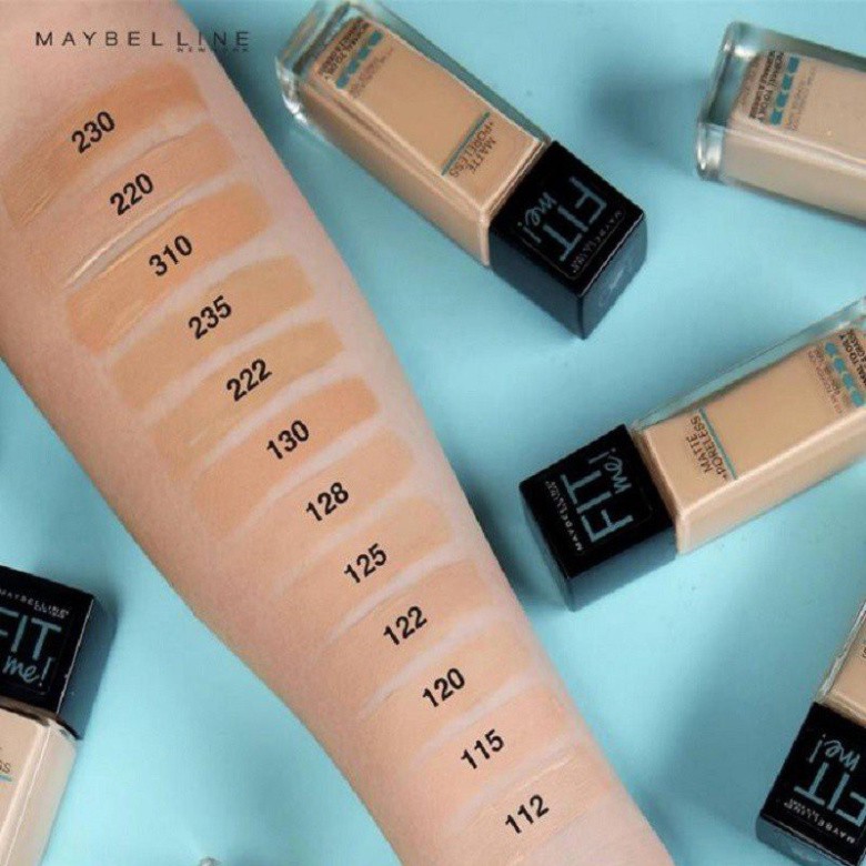 [Bu123]  Kem Nền Mịn Lì Maybelline Fit Me Matte Poreless Foundation 5ml