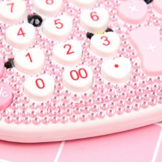Máy Tính Hình Mèo Hello Kitty Đính Đá Dễ Thương