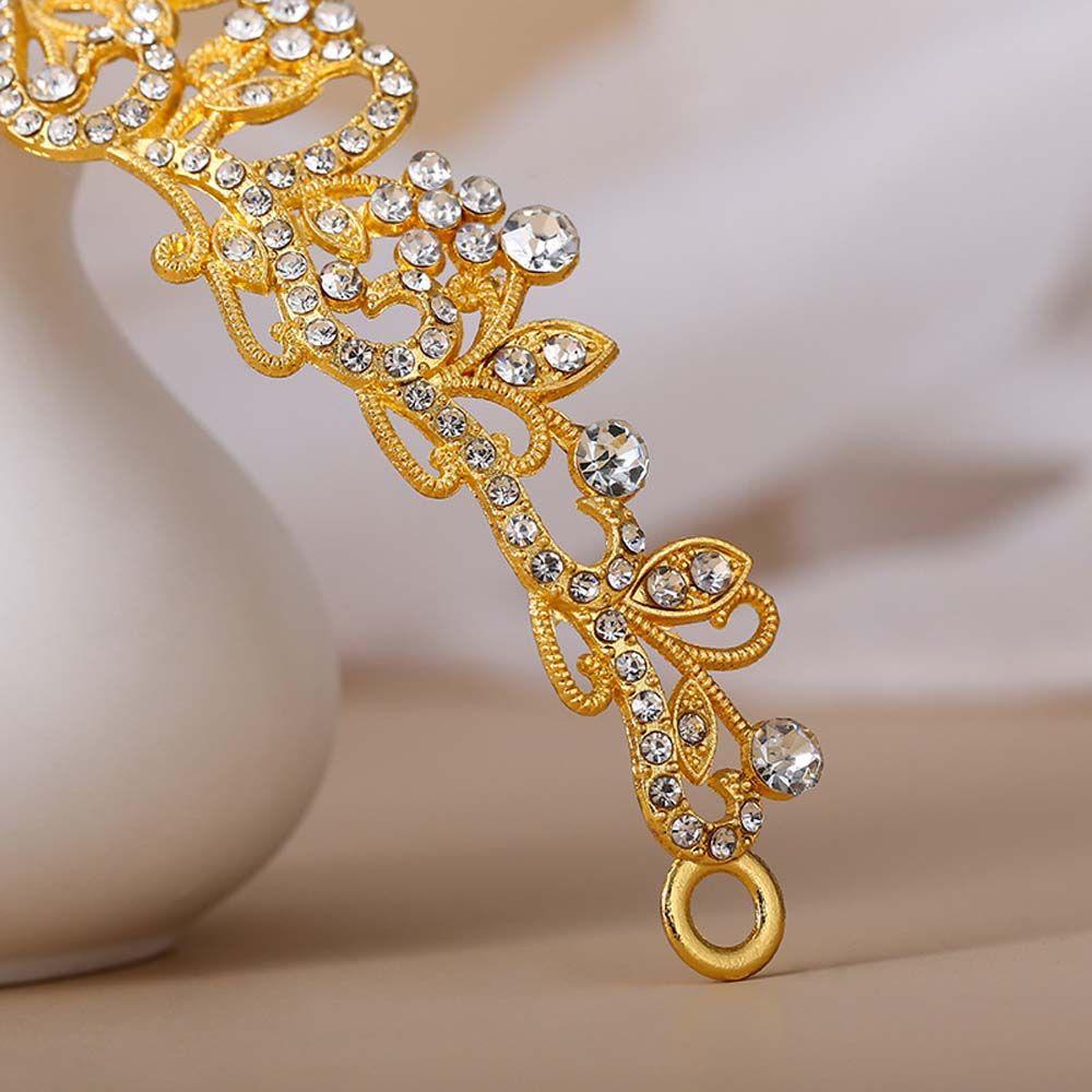 Vương Miện Hợp Kim Đính Kim Cương Giả Phong Cách Hàn Quốc Cho Cô Dâu