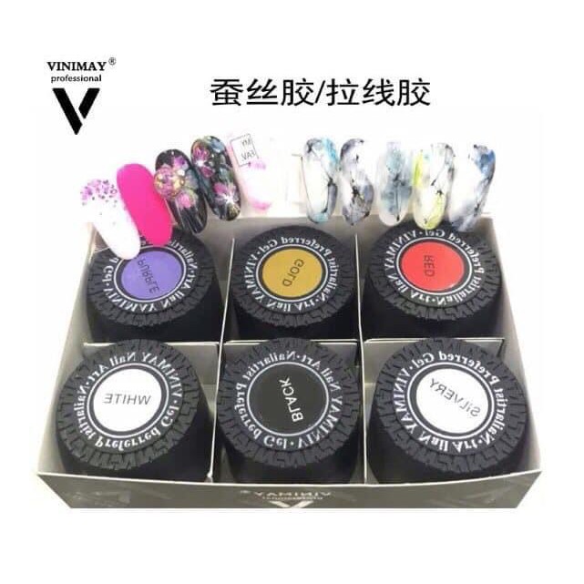 Set gel nhện Vinimay 6 màu (thường/nhủ/neon)