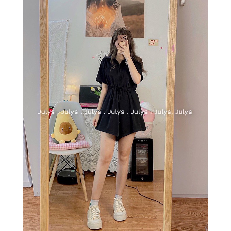 Jump short ống rộng khoá kéo (ảnh thật shop chụp kèm video)