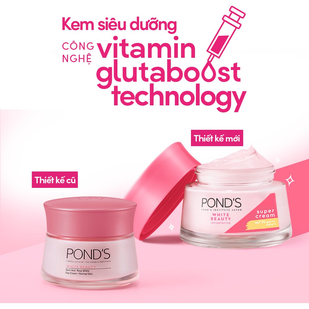 Kem dưỡng trắng da ban đêm POND’S White Beauty Serum Night Cream 50g