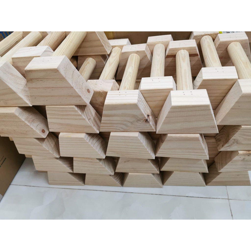 - Parallettes gỗ 1 CẶP- Dụng cụ hỗ trợ hít đất, chống đẩy