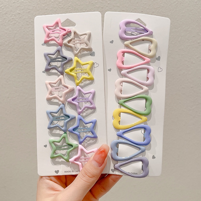 Bộ Kẹp Tóc Mini Hình Ngôi Sao Dễ Thương Cho Bé Gái