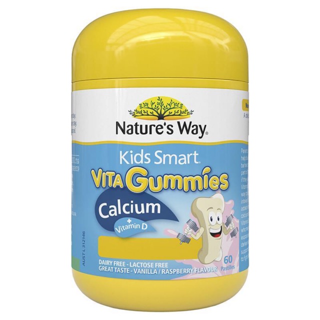 Nature's Way Kids Smart Vita Gummies Calcium 60v