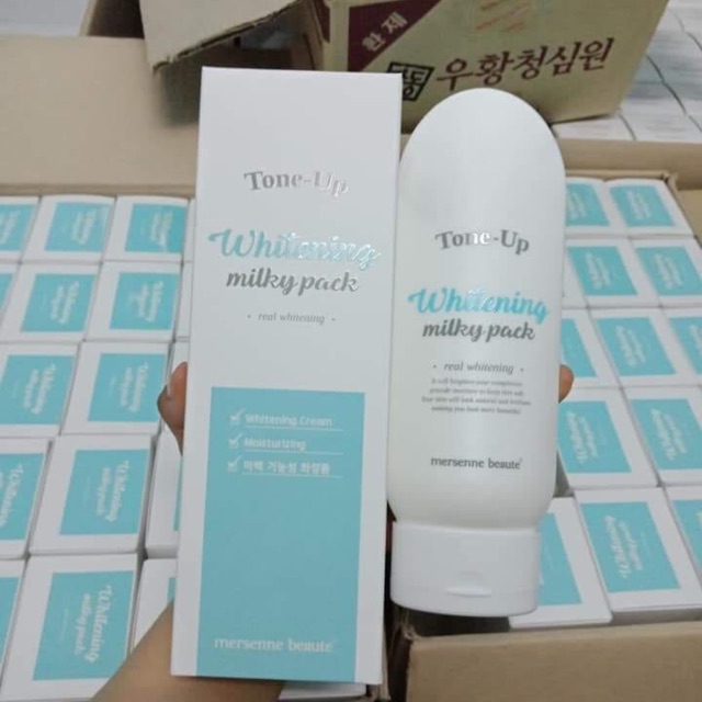 KEM TẮM TRẮNG Tone up Whitening Milky Pack