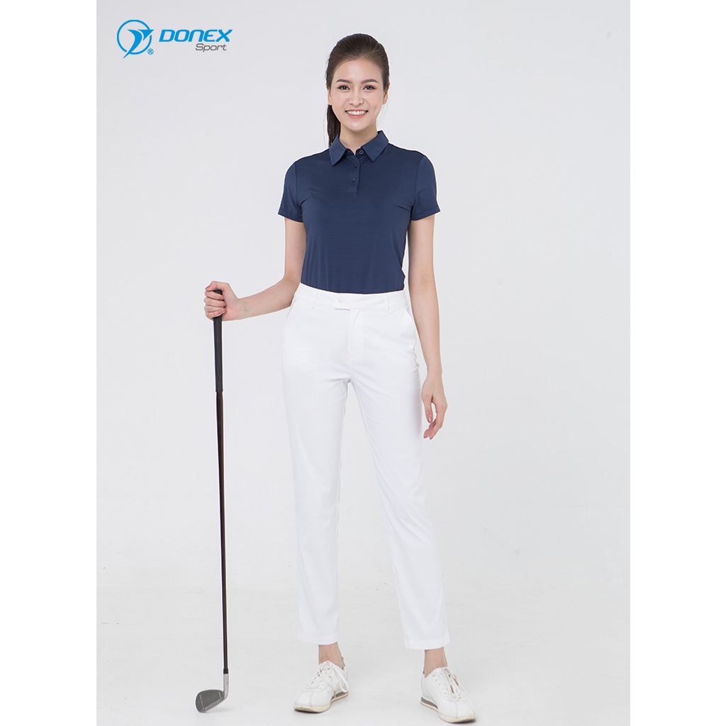 Áo thể thao nữ golf có cổ DONEXPRO Form Classic, Tôn Dáng, Chất Vải Cao Cấp Cực Mát, Bền Màu, Thoáng Hơi AC-3616