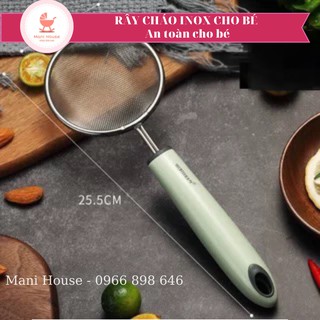 Rây inox lọc cháo, đồ ăn Worthbuy siêu mịn cho bé ăn dặm