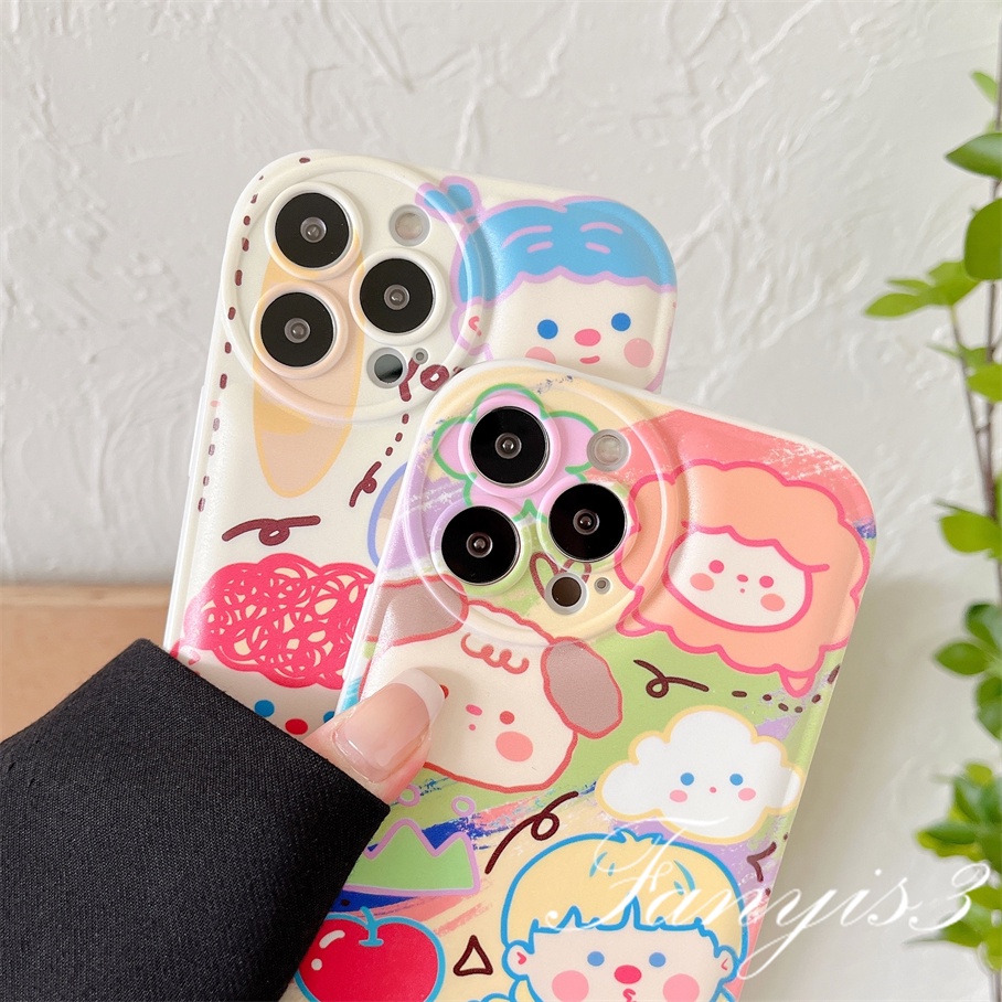 Ốp Điện Thoại Mềm Chống Rơi Họa Tiết Graffiti Cho iPhone 14 13 12 11 Pro Max X XR Xs Max 8 7 6 6s Plus SE 2020