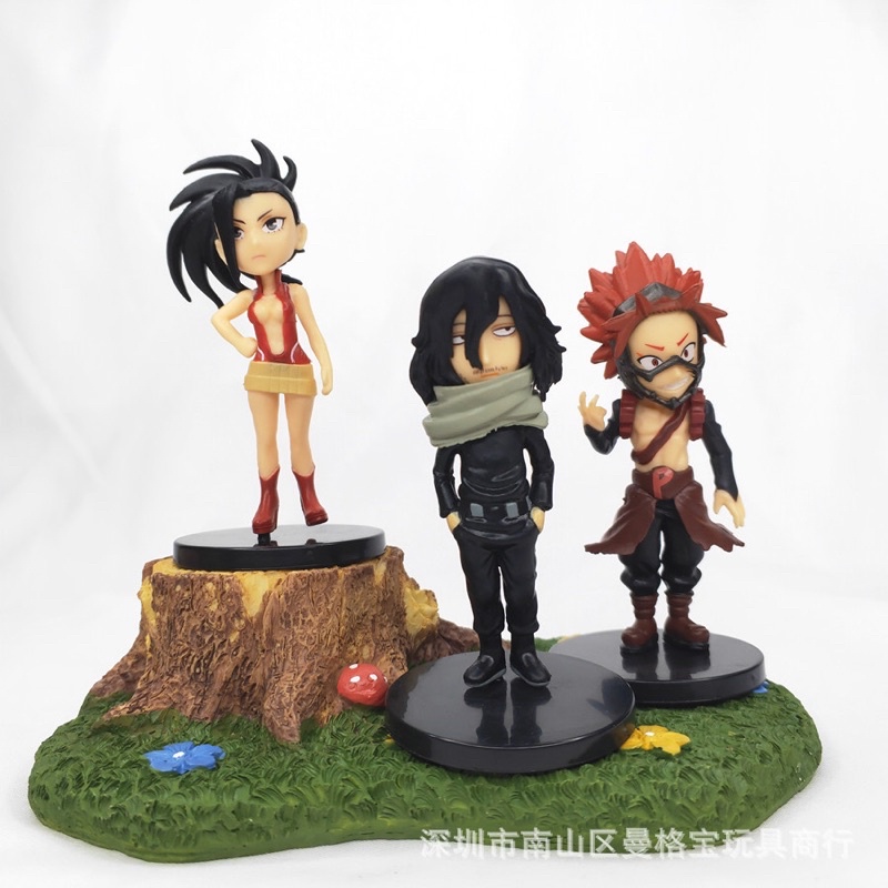 Bộ sưu tập 9 Mô hình Chibi Học viện siêu anh hùng Todoroki Shoto , Yaoyorozu Momo- My Hero Academia