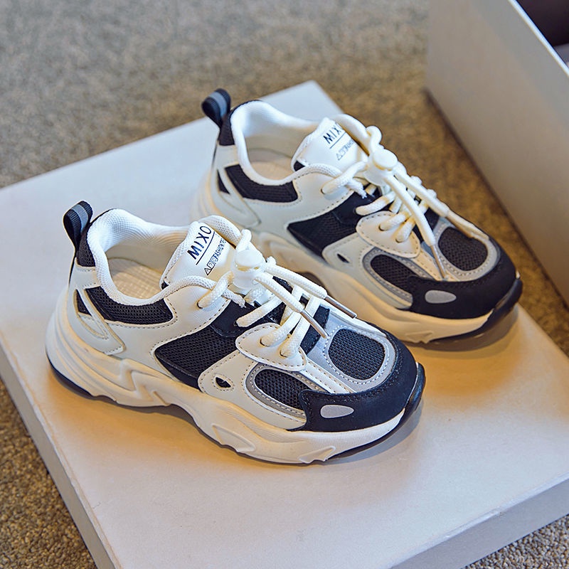 Hàng Mới Về Giày Thể Thao Đế Mềm Cột Dây Thoáng Khí Thoải Mái Thời Trang Xuân Thu Cho Trẻ Em