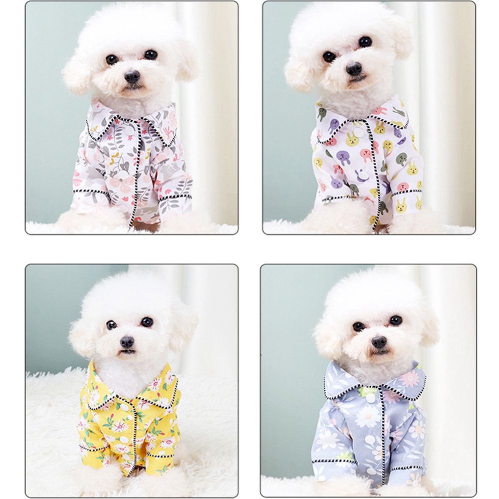 Áo khoác pijama phong cách sang trọng thời trang cho thú cưng chó con chó bull nhỏ trung bình