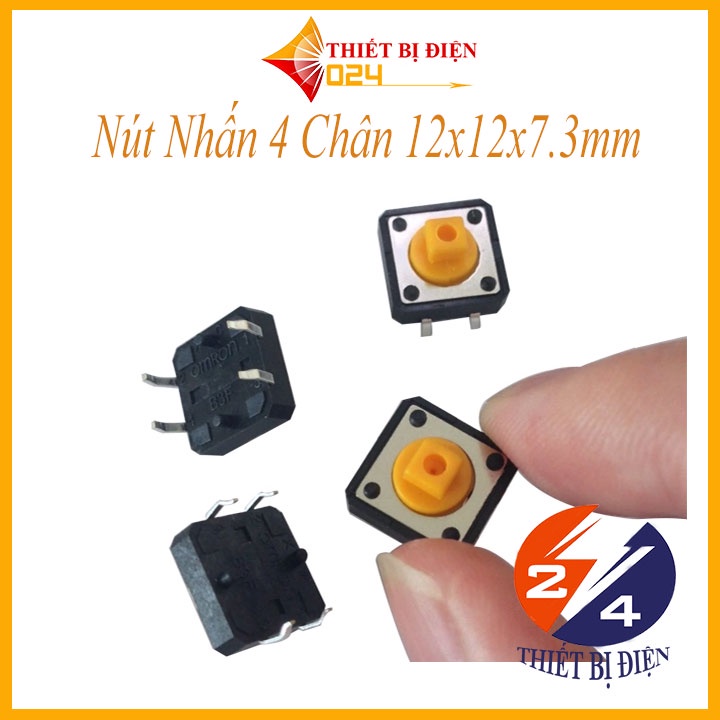 Nút Nhấn 4 Chân 12x12x7.3mm