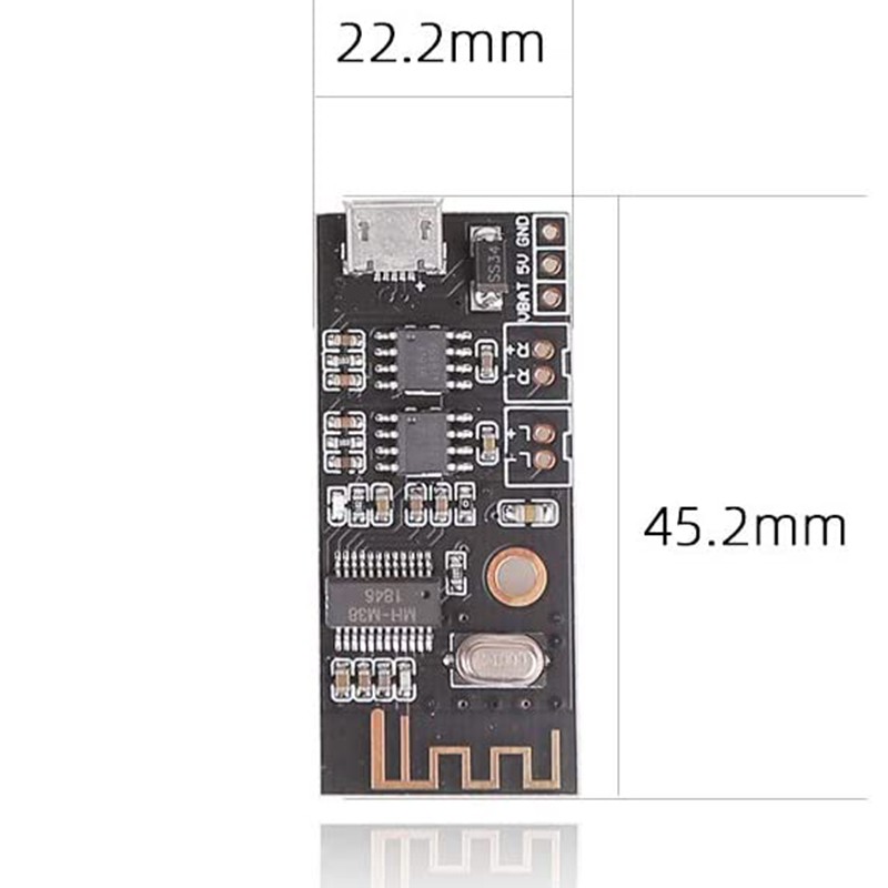 Bảng Mạch Khuếch Đại Âm Thanh Bluetooth 5w + 5w Dc 3.7v-4.2v / 5v