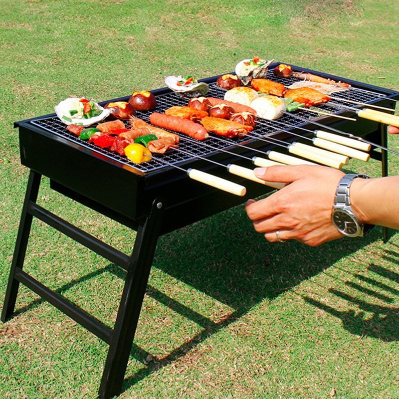 Bếp Nướng BBQ Than Hoa Dài Mang Theo Du Lịch Cắm Trại Dã Ngoại - Gia Dụng SAPOO