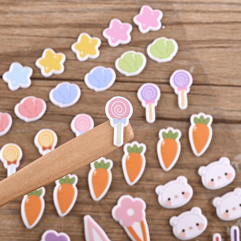 Sticker dán cho doll - miếng dán nổi cho búp bê vải