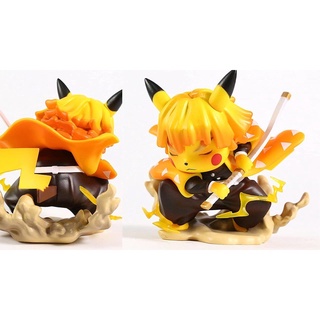 Mô hình Pikachu cosplay Agatsuma Zenitsu