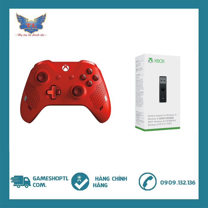 Tay cầm chơi game Xbox One S Phiên Bản Sport red