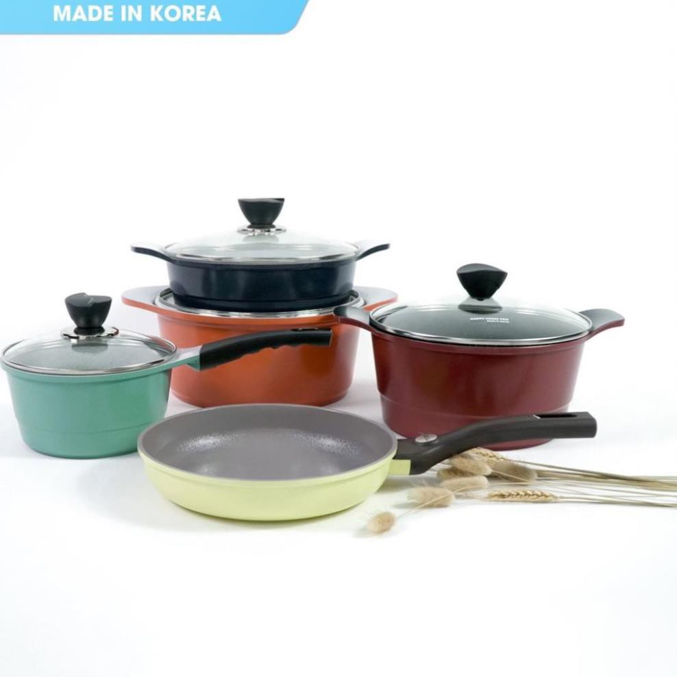 Chảo chiên chống dính nhôm tráng sứ Galaxy Happy Home Pro Hàng mới về