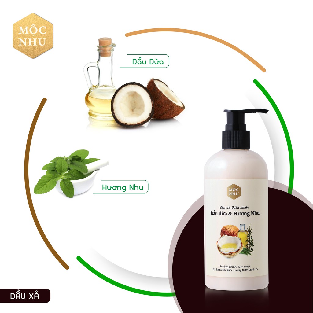 DẦU XẢ DẦU DỪA - HƯƠNG NHU MỘC NHU