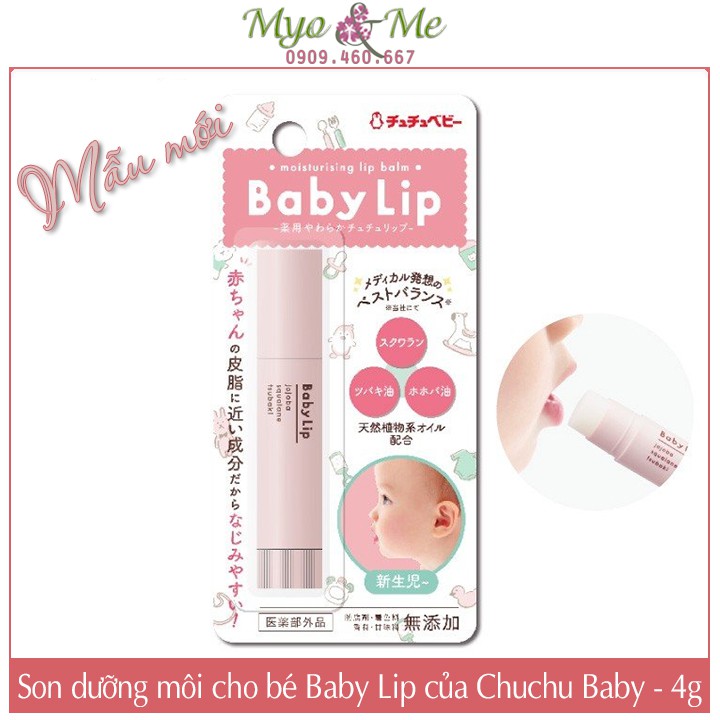 Son dưỡng môi cho bé Chuchu Baby (dùng được cho trẻ sơ sinh)