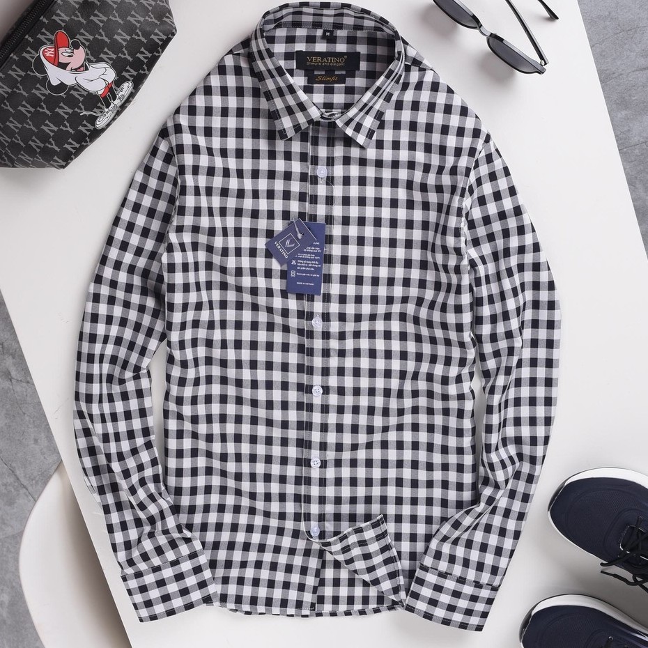 Áo sơ mi nam dài tay gấp hộp Kẻ Ca Rô Vuông cao cấp, chất vải cotton mịn phong cách công sở(SMKV) | BigBuy360 - bigbuy360.vn