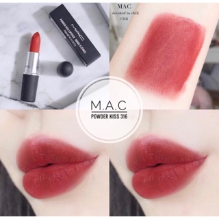 Son Mac Powder Kiss và Son Mac thường