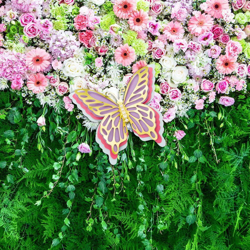 Miếng Dán Hình Bướm 3D Bốn Tầng Trang Trí Tiệc Cưới / Lễ Hội DIY