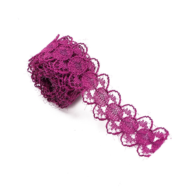 Cuộn Dây Ruy Băng Ren Cotton 10M 14mm Nhiều Màu Sắc Dùng Trang Trí Tiệc Cưới / Giáng Sinh