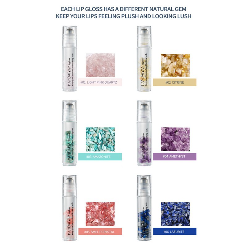 HANDAIYAN Crystal Lipstick Lips Nutritious Lip Oil Clear Roller Ball Lip Essence Long Lasting Moisturizing Shiny Lip Gloss-01 | BigBuy360 - bigbuy360.vn