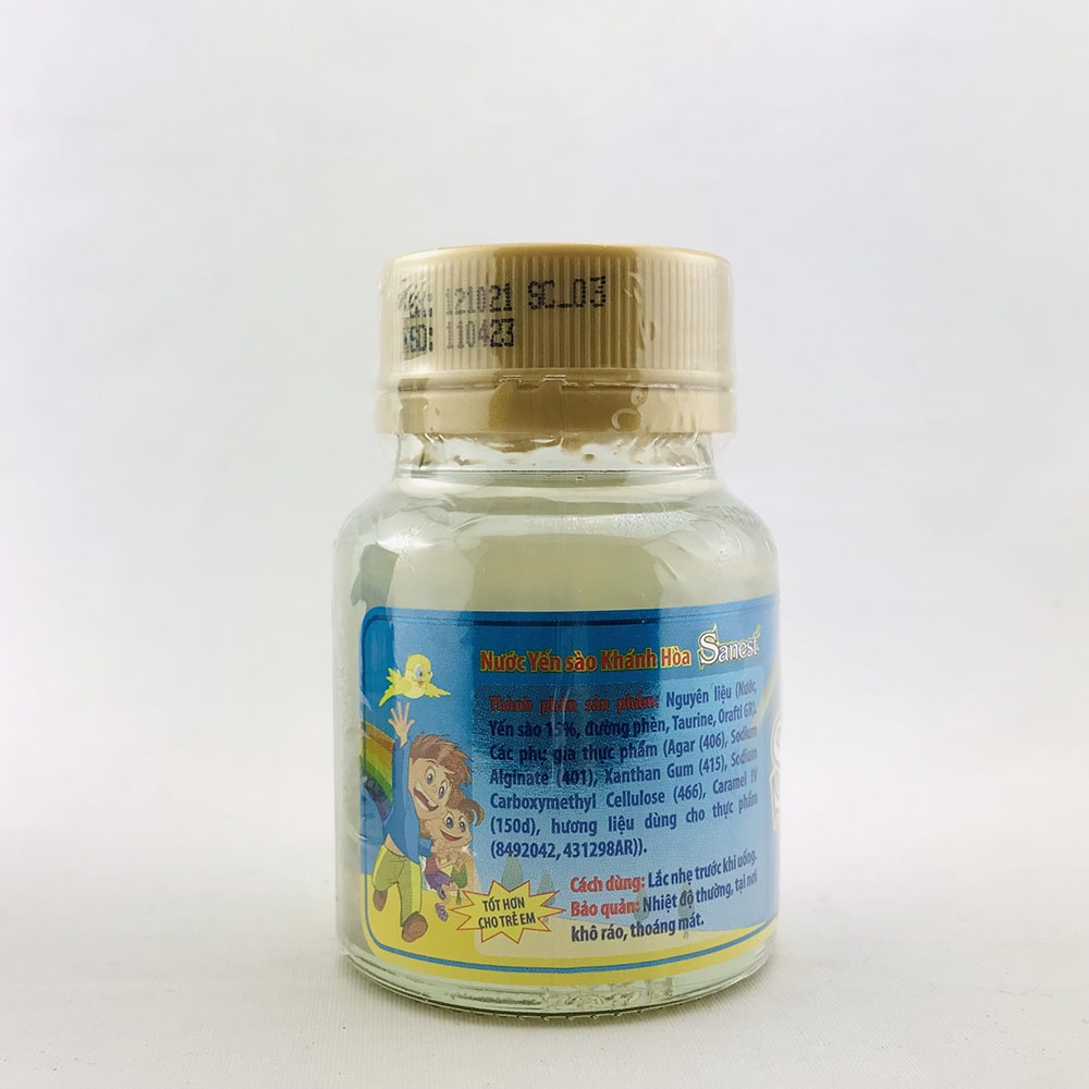 1 Lọ Yến Sào Sanest Khánh Hòa For Kids - Nước Yến Sào Khánh Hòa Sanest Dành Cho Trẻ em - 62ml / Lọ