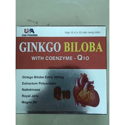 Bổ não Ginkgo Biloba with Coenzyme Q10 hoạt huyết dưỡng não