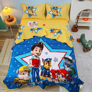 Trọn Bộ Chăn Ga Gối Cottong 4 Món ( Chăn Chần Hè ) - Anh Raider Và Đội Chó Cứu Hộ