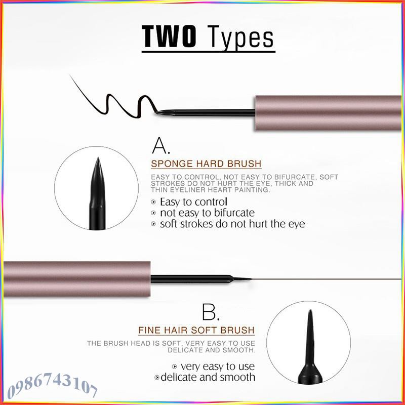 Bút kẻ mắt dạng nước O.TWO.O Rose Gold Waterproof Liquid Eyeliner ARE2 | BigBuy360 - bigbuy360.vn