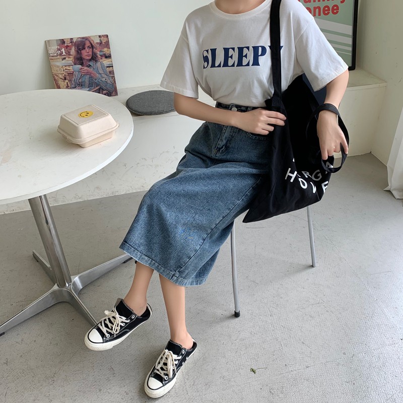 [Mã FADIRECT20 giảm 20K đơn 150K] [SẴN] Chân váy jean dài Midi Ulzzang Quảng Châu VJD2 | BigBuy360 - bigbuy360.vn