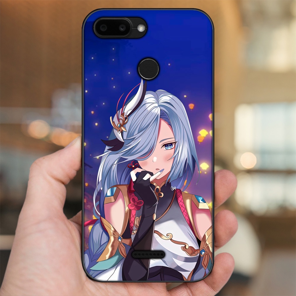 Ốp lưng Xiaomi Redmi 6 viền đen in hình Shenhe Genshin Impact