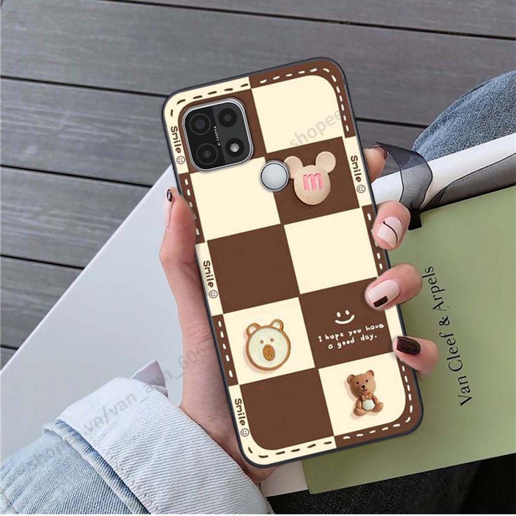 Ốp lưng Oppo A15 / A15s hình gấu, kẹo dễ thương cute
