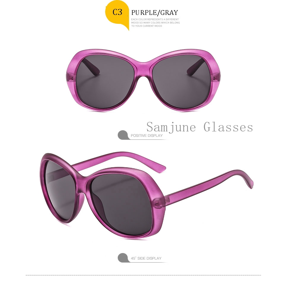 Kính mát SAMJUNE chống tia UV phong cách cổ điển thời trang cho nữ