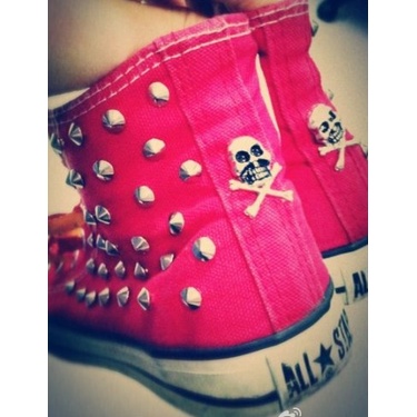 Đinh Tán Hình Đầu Lâu Động Vật Bằng Da Phong Cách Punk Rock Trang Trí Đồ Thủ Công/Đi Club