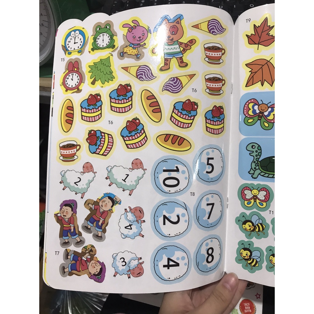 Sách - Combo 188 stickers Bóc dán thông minh ( 6 cuốn )