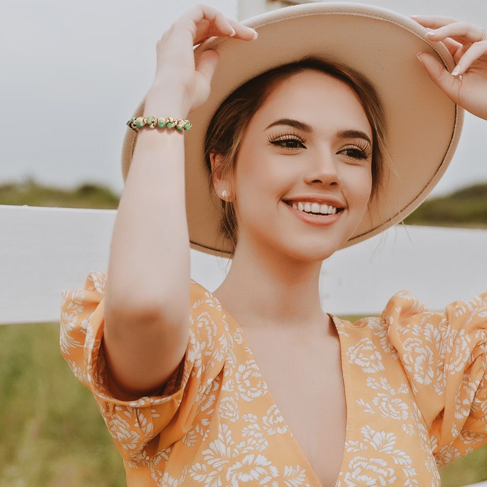 Vòng tay thiết kế chuỗi hạt phong cách cổ điển thiết kế mới phổ biến cho nữ