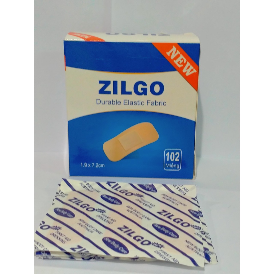 Băng cá nhân ZILGO Hộp 102 miếng