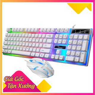 Combo phím chuột gaming giả cơ chuyên game g21b led 7 màu - bàn phím cho game thủ - gear.market