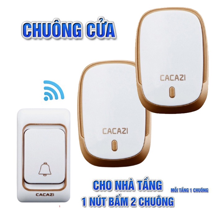 Chuông cửa không dây Cacazi K01 K02 36 kiều chuông khoảng cách 300m