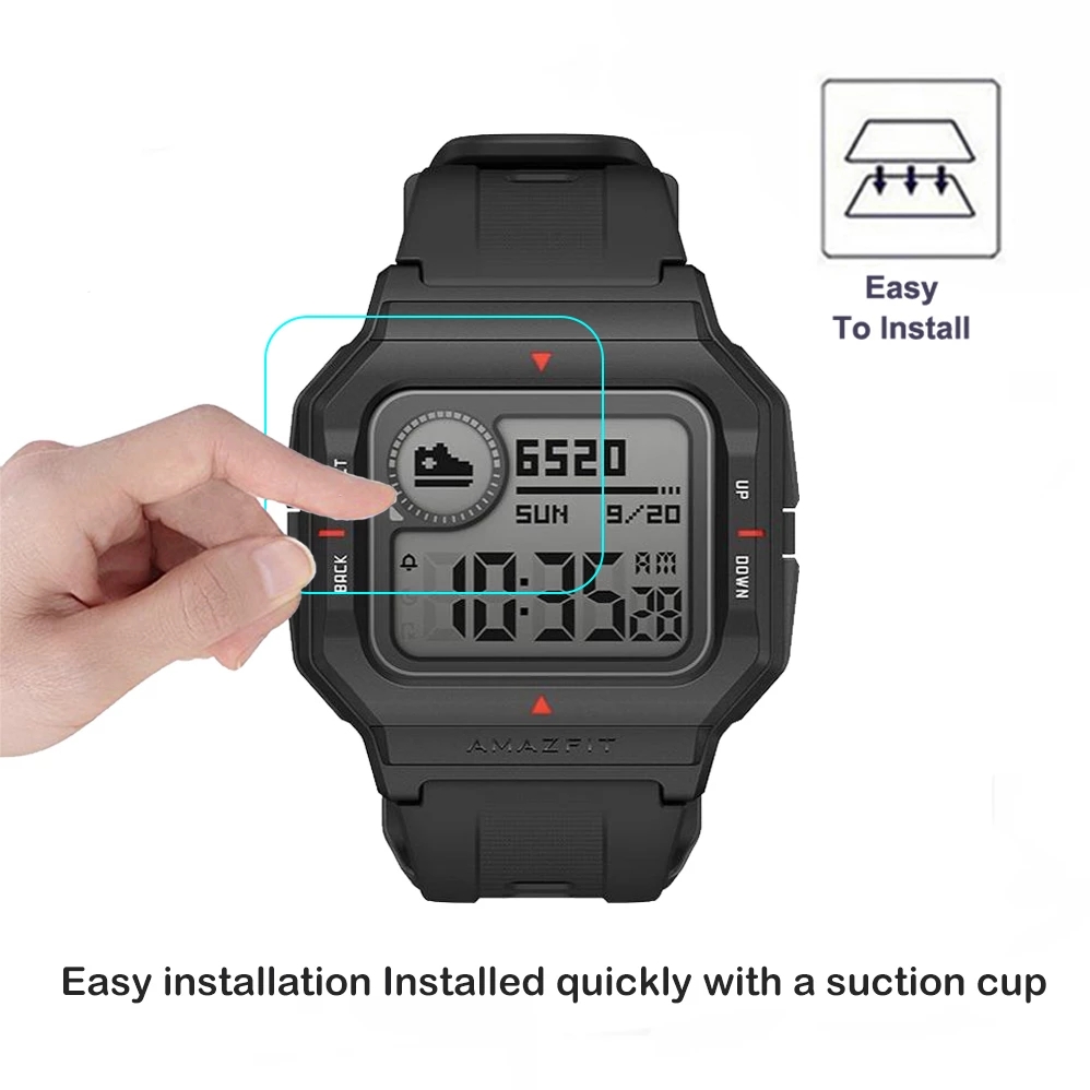 Set 2 Kính Cường Lực 2.5d 9h Hd Cho Đồng Hồ Thông Minh Huami Amazfit Neo Amazfit A2001