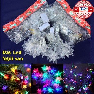 Dây đèn Led ngôi sao dài 3.5m nhấp nháy nhiều màu trang trí Vườn, Gia Đình, Quán, Noel... Chúc Mừng Năm Mới quà tết 2024