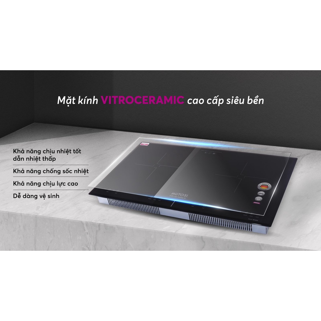 Bếp từ đôi chính hãng MUTOSI MI-86D